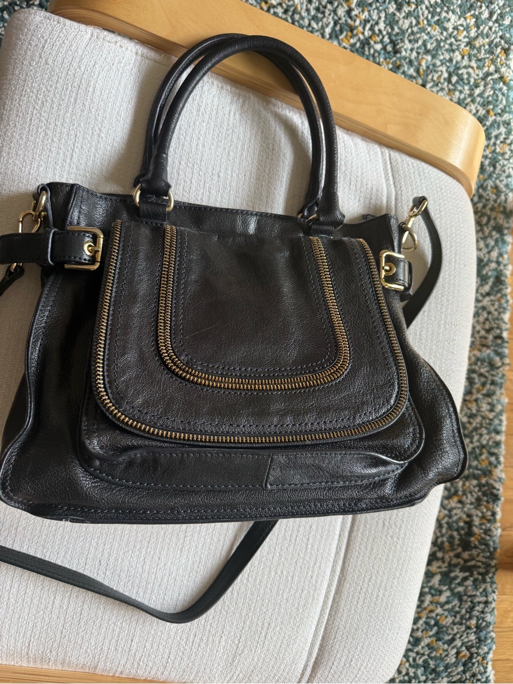 Michael Kors Black Leather Bag